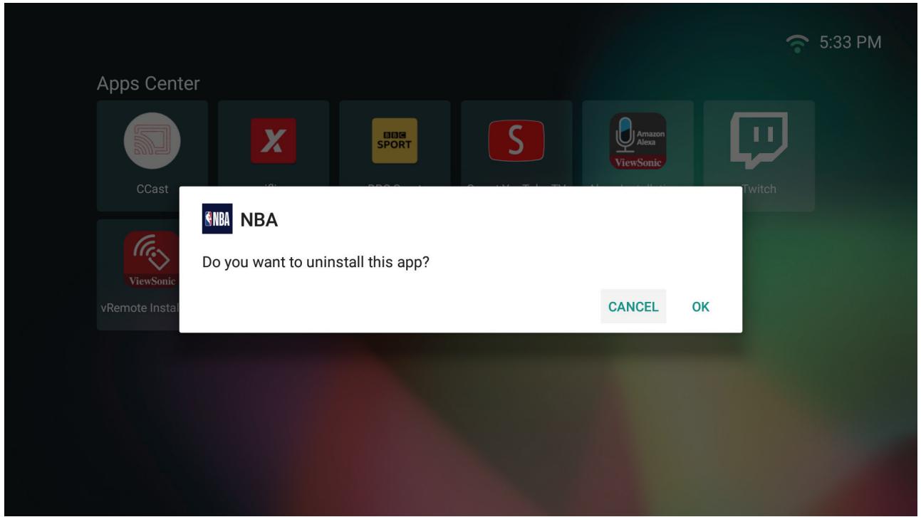 VIEWSONIC M2 - Pour désinstaller des applications - 1