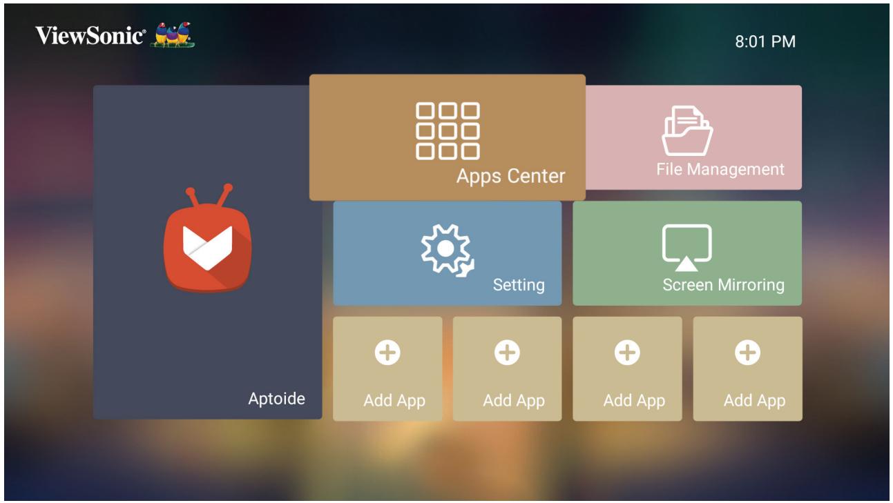 VIEWSONIC M2 - Apps Center (Centre d'applications) - 1