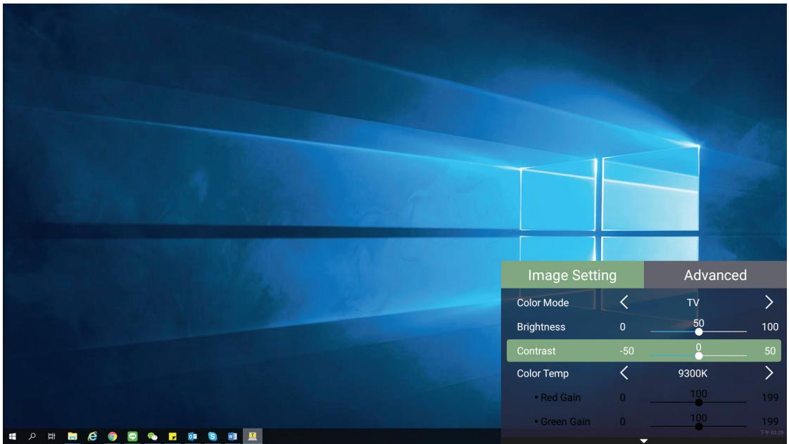 VIEWSONIC M2 - Menu Image Setting (Paramètres d'image) - 2