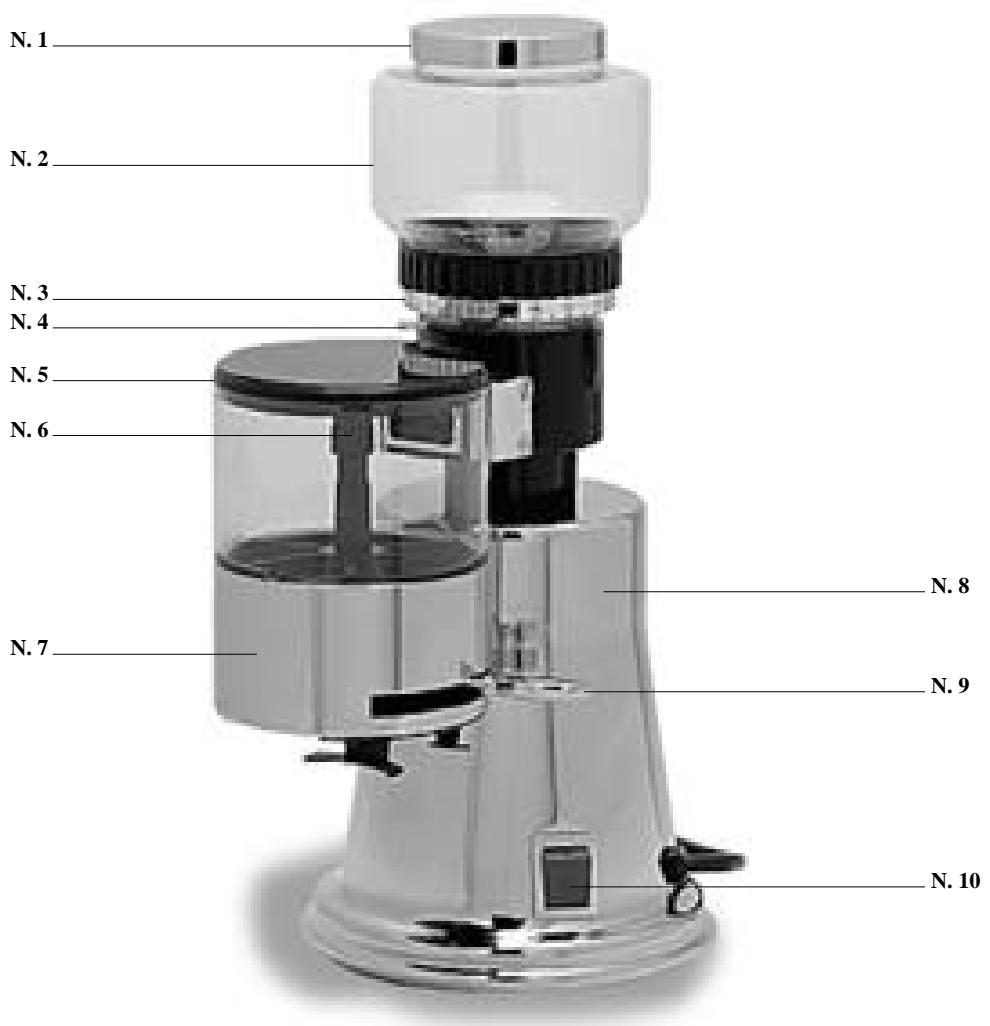 ELEKTRA MICRO CASA S1CO - MOLINILLO-DOSIFICADOR DE CAFÉ ART. MS - MSC - 1