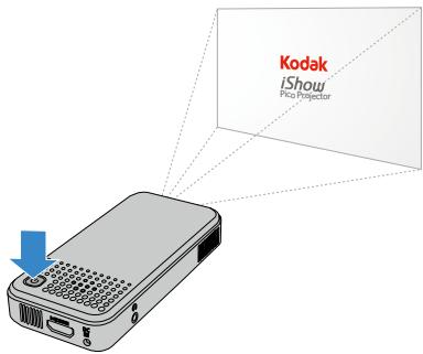 KODAK PIXPRO ISHOW - Mise en marche du projecteur - 1