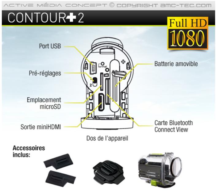 CONTOUR +2 CAMERA SPORT - Caméra sport contour plus 2 - 2