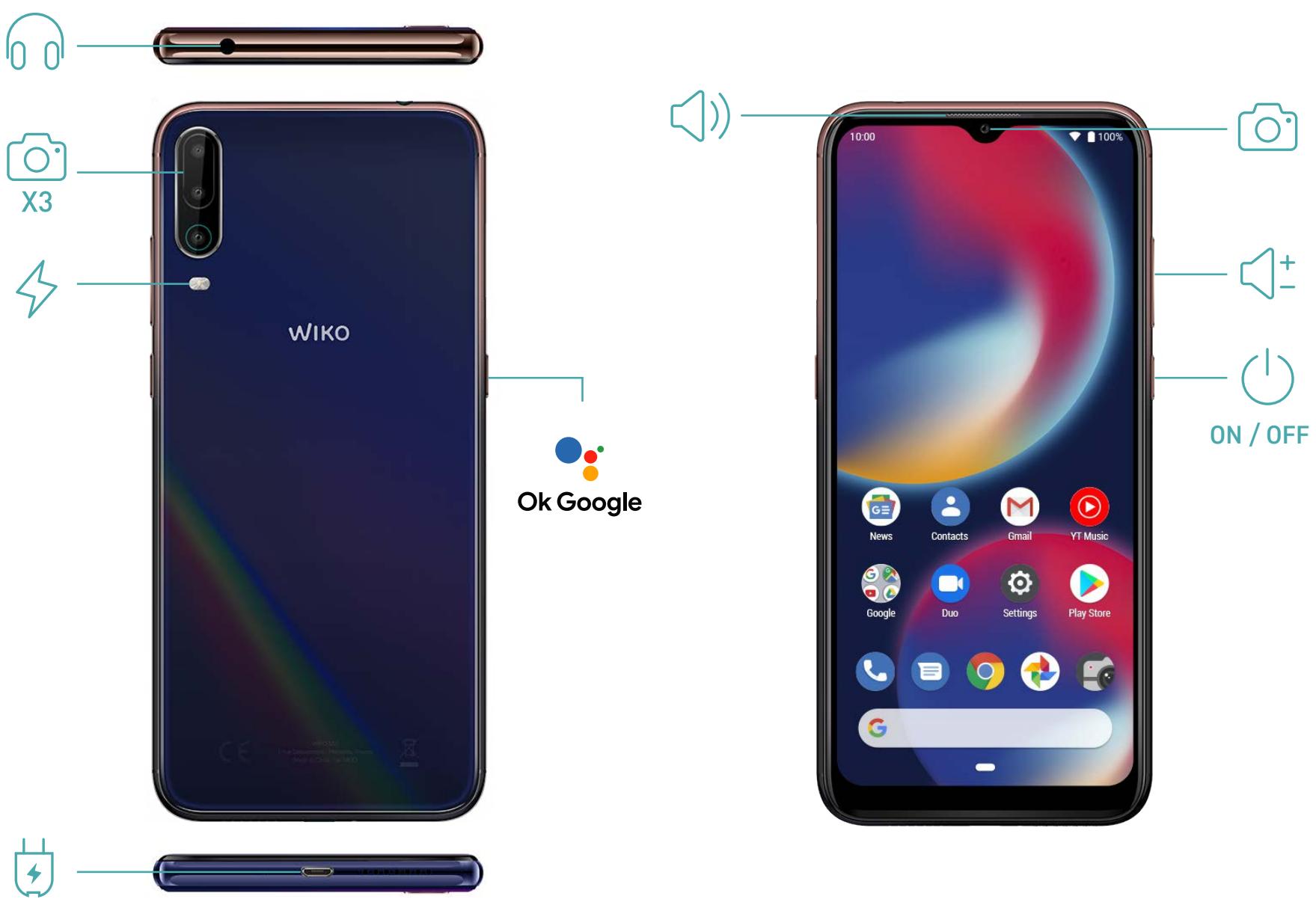 WIKO VIEW4 - What's in the Box: - 2