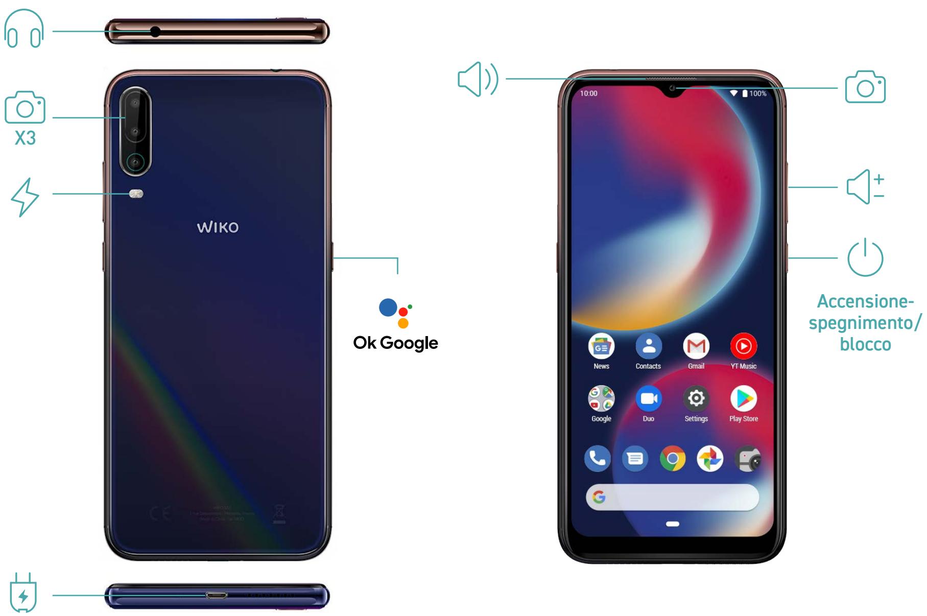 WIKO VIEW4 - Contenuto della confezione : - 3