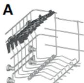 CANDY CELDIMN4D622PB - Using the upper basket - 1