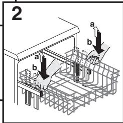 CANDY CELDIMN4D622PB - Anmerkung: HEBEN ODER SENKEN SIE DEN KORB NIEMALS EINSEITIG (Abb. 3). - 2