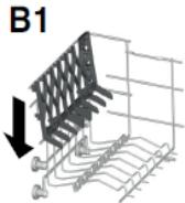 CANDY CELDIMN4D622PB - Using the upper basket - 4