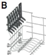 CANDY CELDIMN4D622PB - Using the upper basket - 3
