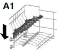 CANDY CELDIMN4D622PB - Utilisation du panier supérieur - 2