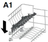 CANDY CELDIMN4D622PB - Using the upper basket - 2