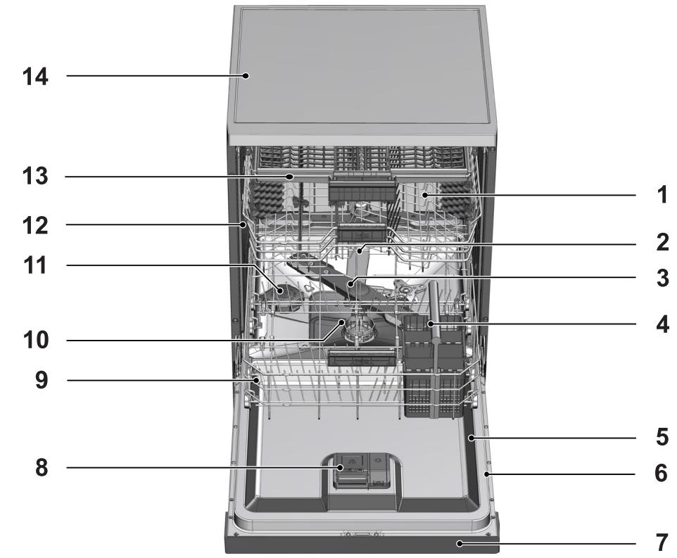 ESSENTIELB ELV-443B - Lave-vaisselle - 1
