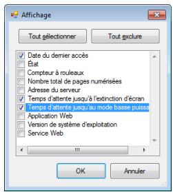 CANON IMAGEFORMULA SCANFRONT 400 - □ Affichage/Non affichage de l'écran principal - 1