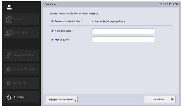 CANON IMAGEFORMULA SCANFRONT 400 - Écran de connexion de type saisie - 1