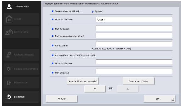 CANON IMAGEFORMULA SCANFRONT 400 - Modification d'utilisateurs - 2