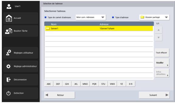 CANON IMAGEFORMULA SCANFRONT 400 - □ Numérisation à partir de l'écran d'accueil - 1