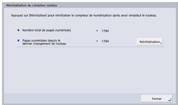 CANON IMAGEFORMULA SCANFRONT 400 - Réinitialisation du compteur rouleau - 1