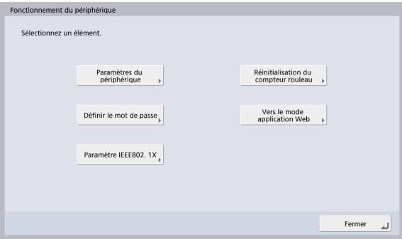 CANON IMAGEFORMULA SCANFRONT 400 - Connectez-vous à l'écran des réglages administrateur. - 2