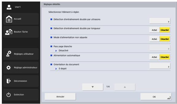 CANON IMAGEFORMULA SCANFRONT 400 - Réglages détaillés - 1