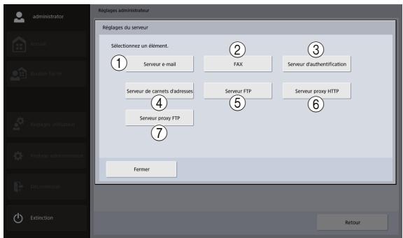 CANON IMAGEFORMULA SCANFRONT 400 - Réglages du serveur - 1