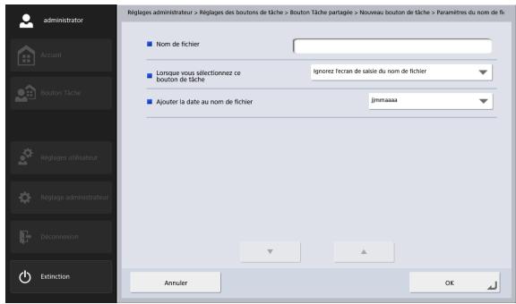 CANON IMAGEFORMULA SCANFRONT 400 - Paramètres du nom de fichier personnelisé - 1