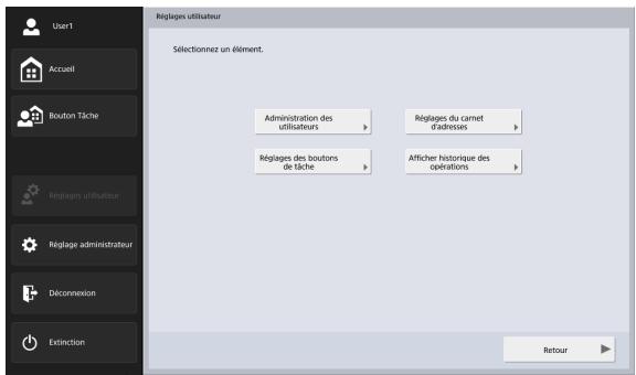 CANON IMAGEFORMULA SCANFRONT 400 - Écran des réglages utiliser - 1