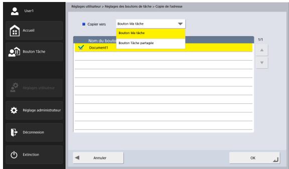 CANON IMAGEFORMULA SCANFRONT 400 - Régliages des boutons de tâche - 2