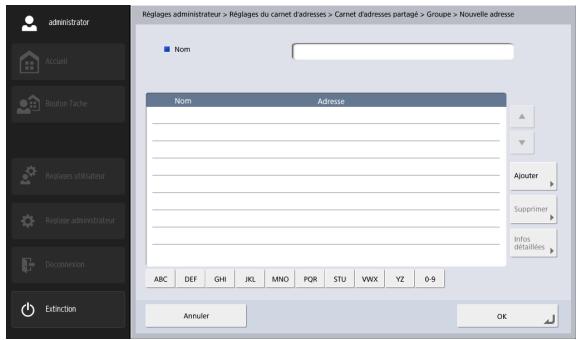 CANON IMAGEFORMULA SCANFRONT 400 - Écran d'enregistrement de groupe - 1