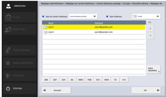 CANON IMAGEFORMULA SCANFRONT 400 - Écran d'enregistrement de groupe - 2