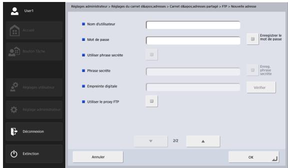 CANON IMAGEFORMULA SCANFRONT 400 - Écran d'enregistrement FTP - 2