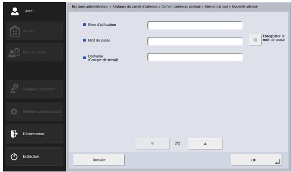 CANON IMAGEFORMULA SCANFRONT 400 - Écran d'enregistrement de dossier partagé - 2