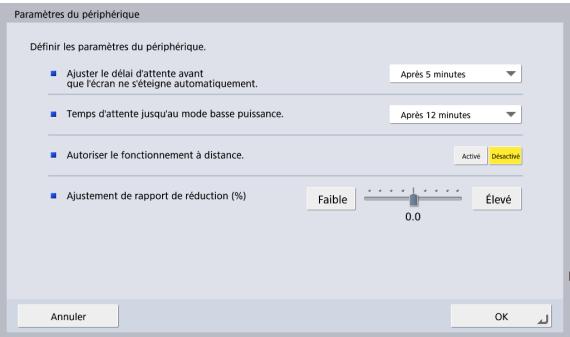 CANON IMAGEFORMULA SCANFRONT 400 - Réglages des détails du périphérique - 1