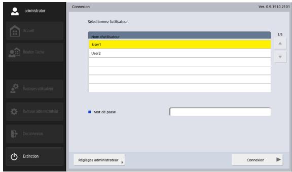CANON IMAGEFORMULA SCANFRONT 400 - Écran de connexion de type liste - 1