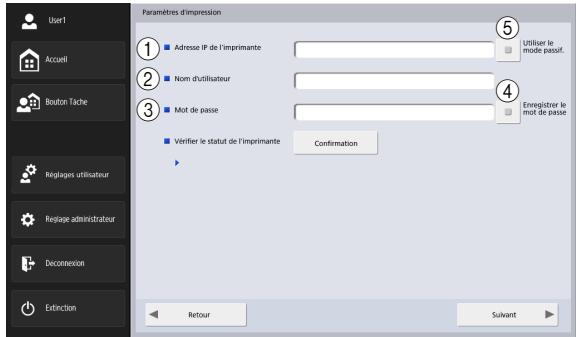 CANON IMAGEFORMULA SCANFRONT 400 - Écran Paramètres d'impression - 1