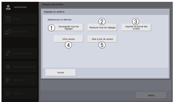 CANON IMAGEFORMULA SCANFRONT 400 - Réglages du système - 1