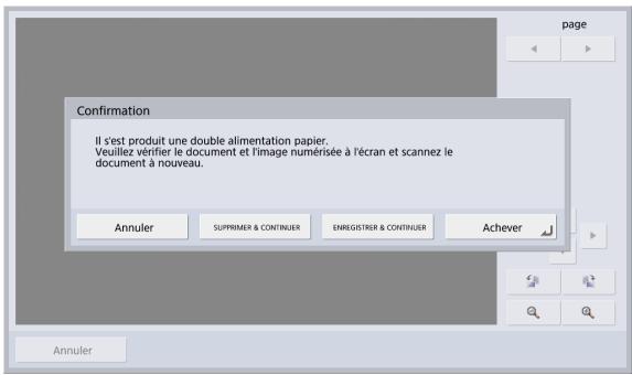 CANON IMAGEFORMULA SCANFRONT 400 - Lisez le message affché. - 2