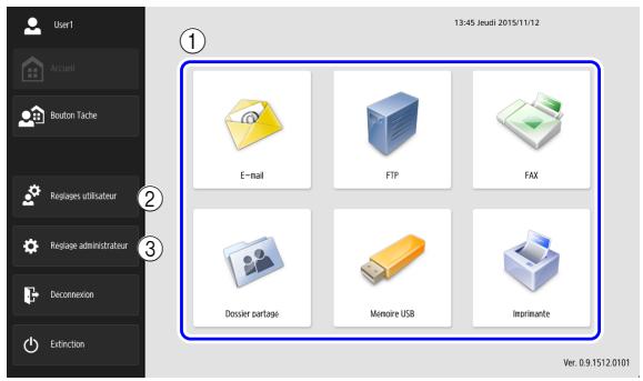 CANON IMAGEFORMULA SCANFRONT 400 - Écran d'accueil - 1
