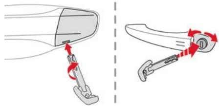CITROEN C5X - Déverrouillage / Verrouillage total du véhicule avec la clé - 1
