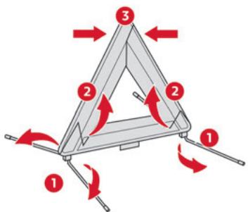 CITROEN C5X - Montage et installation du triangle - 1