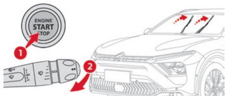 CITROEN C5X - Avant démontage d'un balai avant - 1