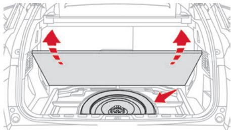 CITROEN C5X - Accès à la roue de secours - 1