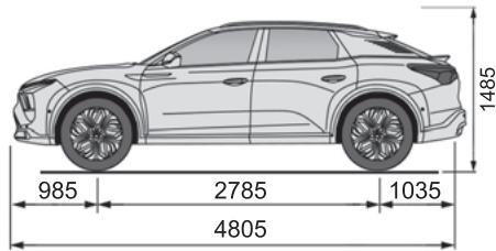 CITROEN C5X - Dimensions (en mm) - 3