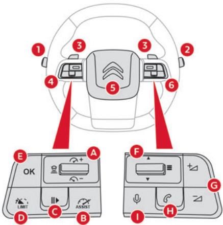 CITROEN C5X - Commandes au volant - 1