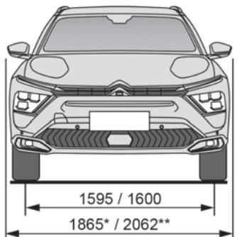 CITROEN C5X - Dimensions (en mm) - 1