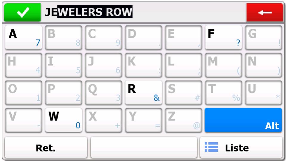 TAKARA SL99BP - Saisie d'une adresse avec un code postal - 8