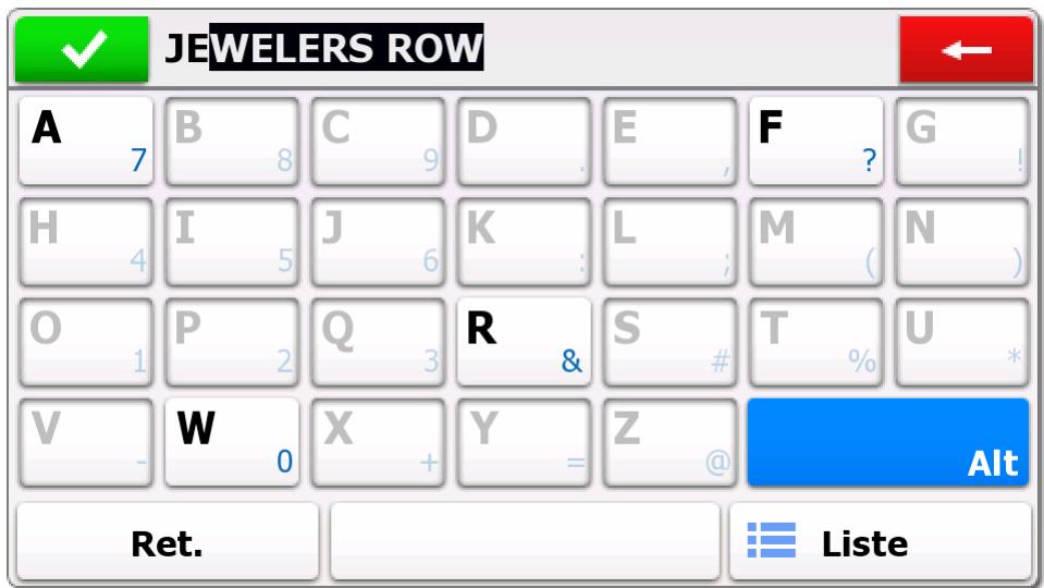 TAKARA SL99BP - Sélection d'une intersection en tant que destination - 11