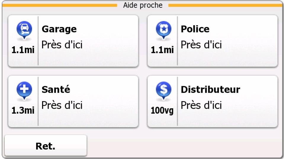 TAKARA SL99BP - Recherche des services d'assistance voisins depuis la rubrique « Où suis-je ? » - 3