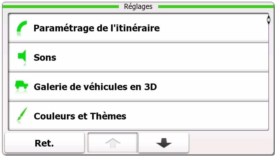 TAKARA SL99BP - Menu Paramètres - 1