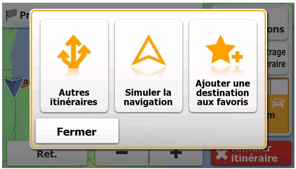 TAKARA SL99BP - Vérification des options de l'itinétaire - 5