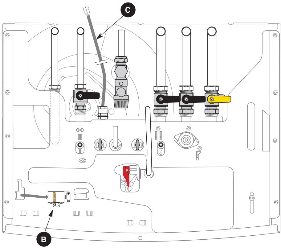 Raccordement TA Connecteur B Raccordement côté boîtier électrique pré-cable Fig. 12