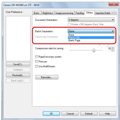 CANON IMAGEFORMULA DR-M1060 - When you want to use batch separation for scanning - 2